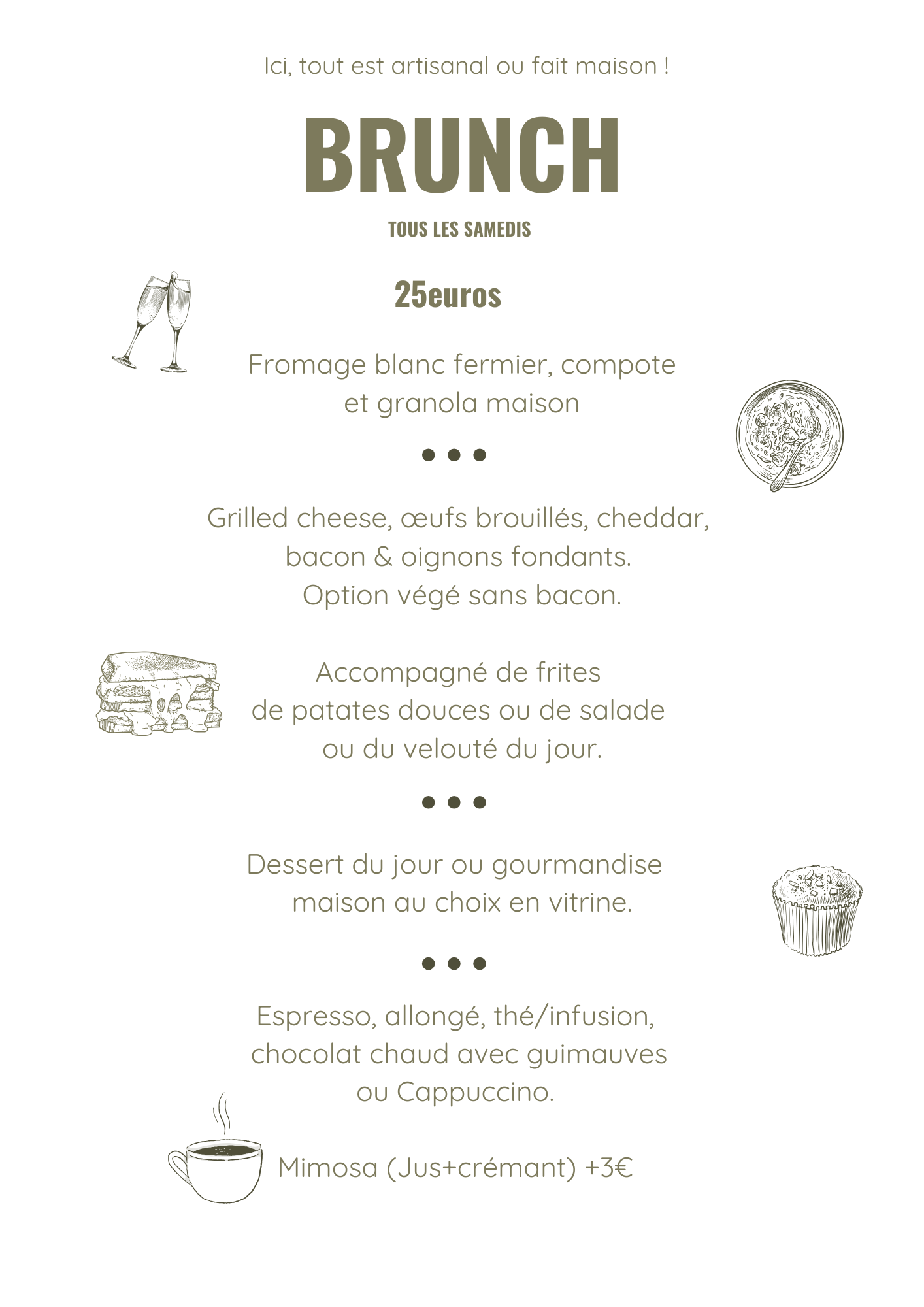 Menu brunch sherlock coffee lamballe