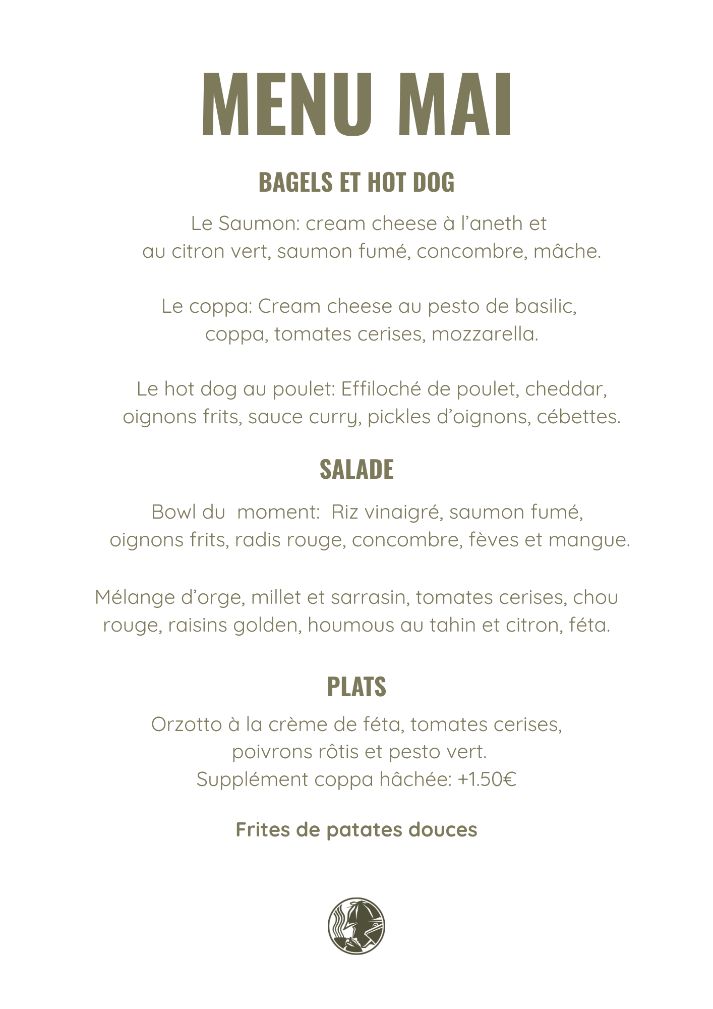 MENU PLATEAU REPAS SHERLOCK COFFEE LAMBALLE